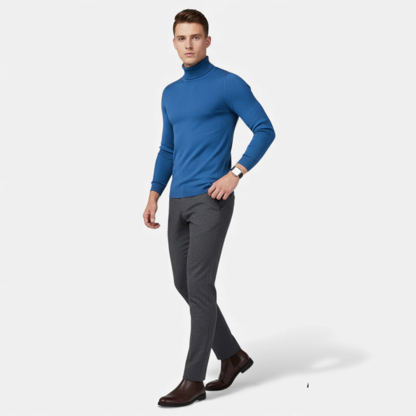 Morani | Men’s Heritage Roll‑Neck Sweater