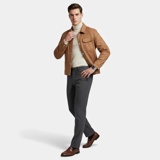 Morani | Men’s Polo‑Collar Shirt‑Jacket (Heritage Cotton)