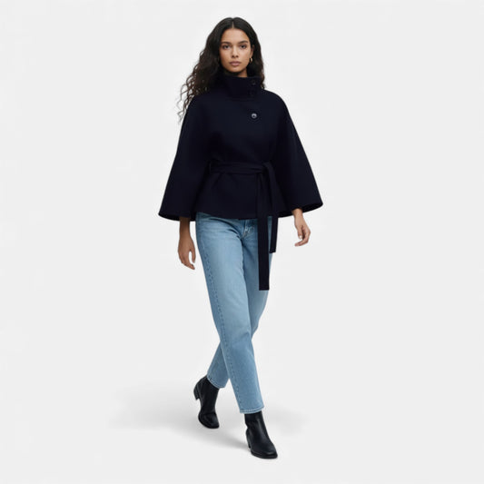 Morani | Women’s Batwing-Sleeve Wool-Touch Trench