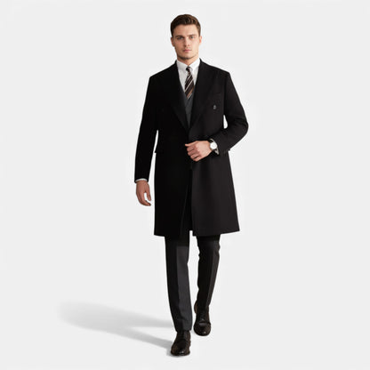 Morani | Men’s Double‑Breasted Mid‑Length Thermal Coat