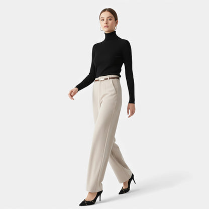 Morani | Women’s Wool Wide-Leg Trousers