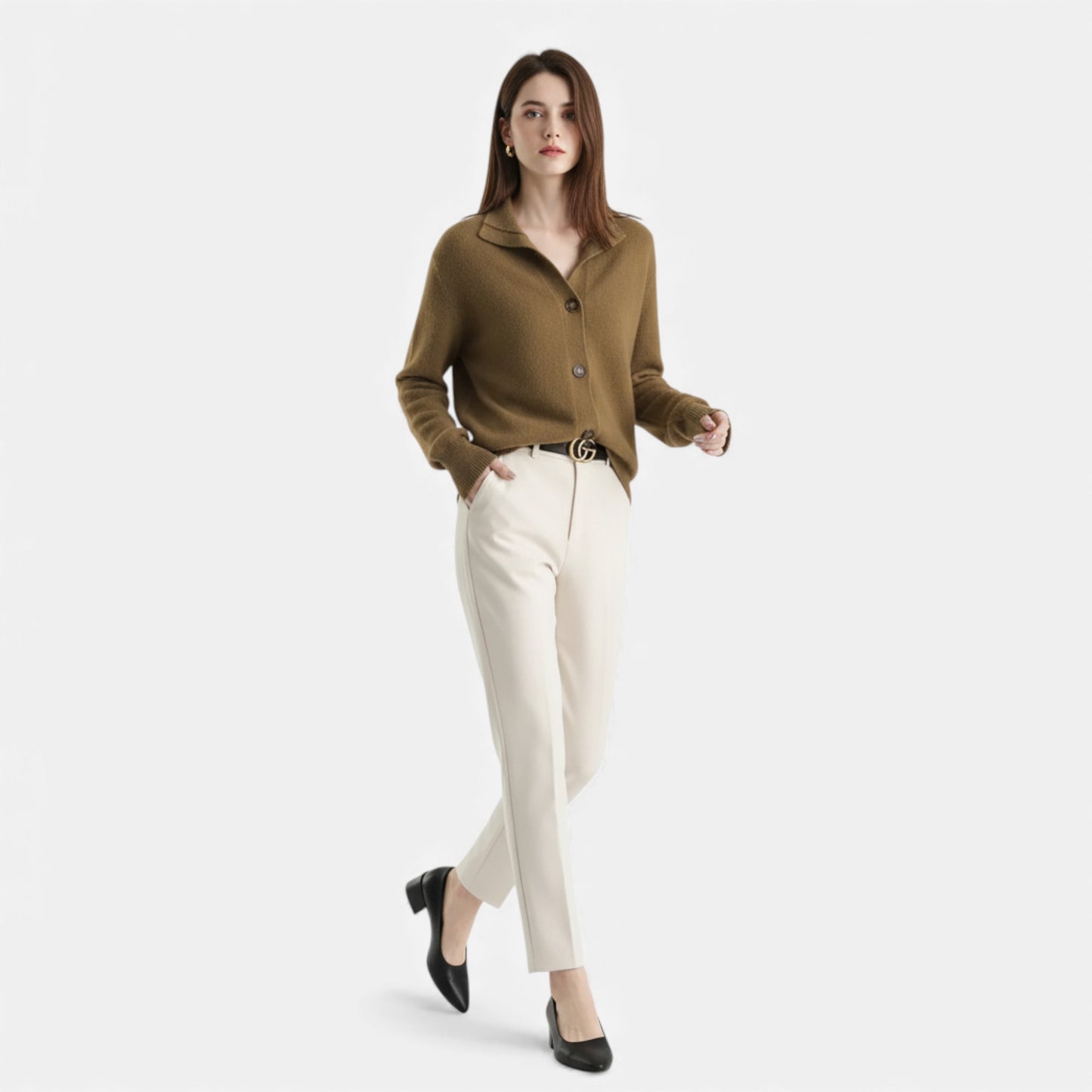 Morani | Women’s Stand-Collar Knit Cardigan