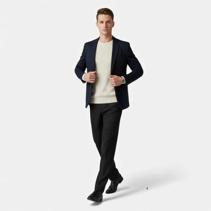 Morani | Men’s Silk-Touch Draped Trousers