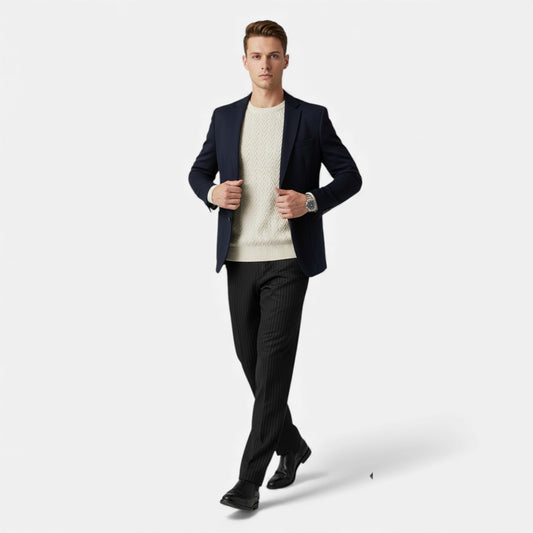 Morani | Men’s Silk-Touch Draped Trousers