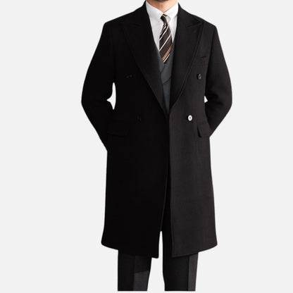 Morani | Men’s Double‑Breasted Mid‑Length Thermal Coat