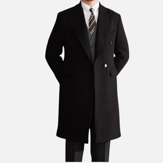 Morani | Men’s Double‑Breasted Mid‑Length Thermal Coat