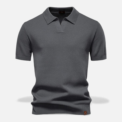 Morani | Men’s Wool Polo – Pineapple Heritage Print