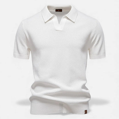 Morani | Men’s Wool Polo – Pineapple Heritage Print