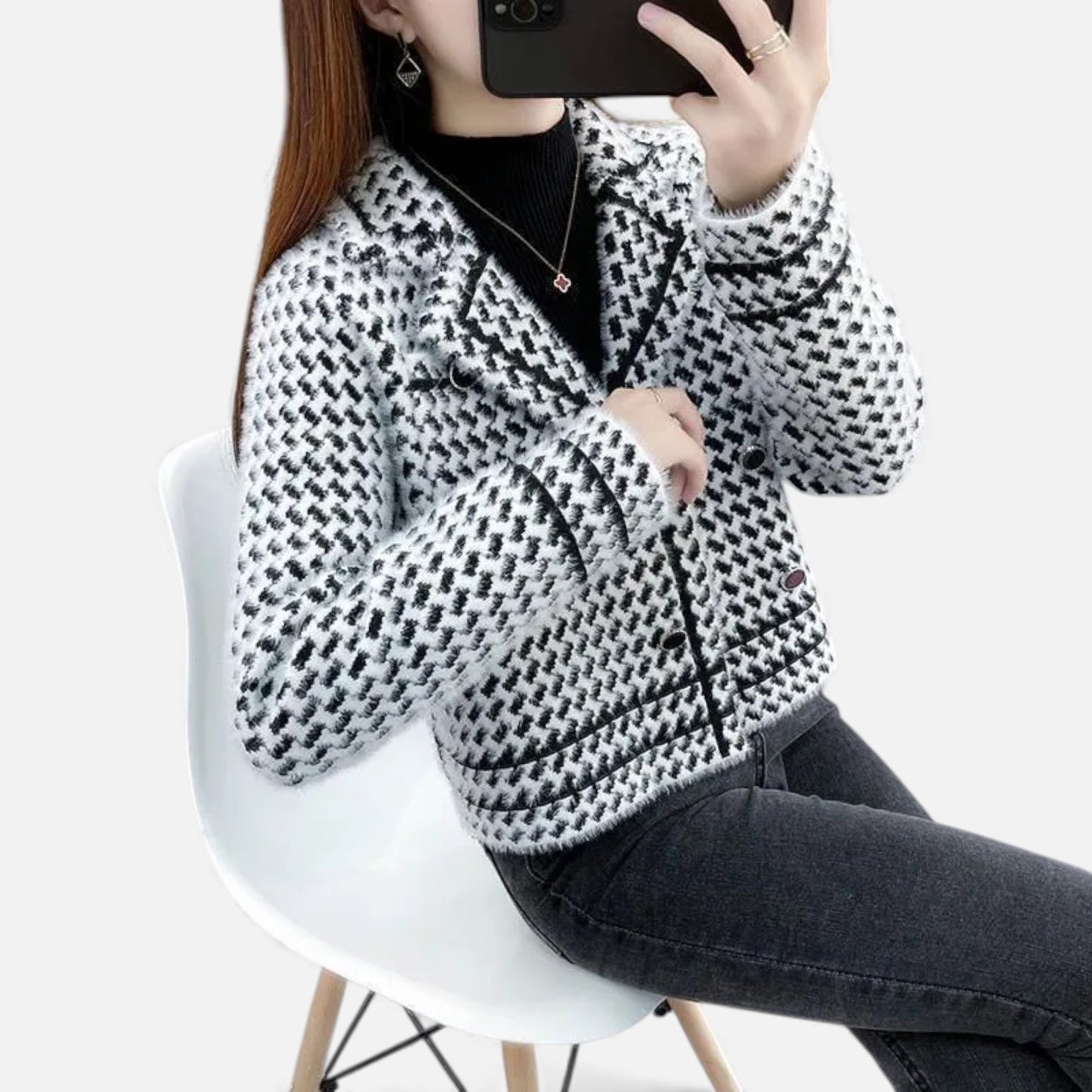 Morani | Women’s Wool-Blend Square-Collar Coat