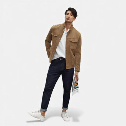 Morani | Men’s Polo‑Collar Shirt‑Jacket (Heritage Cotton)