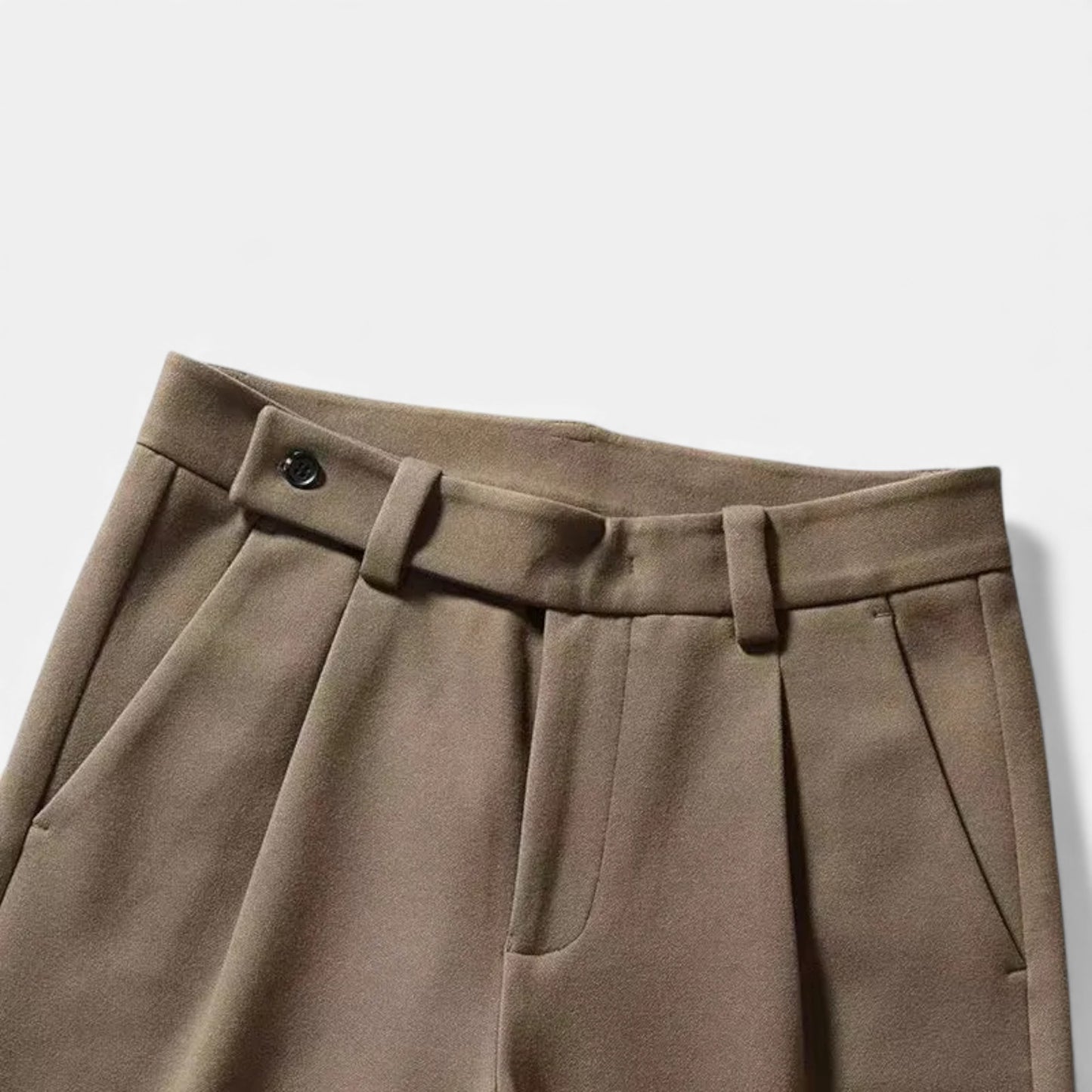 Morani | Men’s Heritage Wool‑Blend Straight Trousers