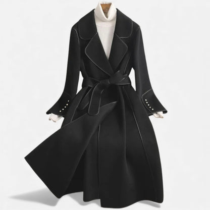 Morani | Women’s Wool-Blend Mid-Length Over-Coat – Ivy League Elegance