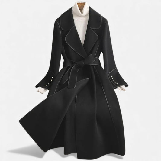 Morani | Women’s Wool-Blend Mid-Length Over-Coat – Ivy League Elegance