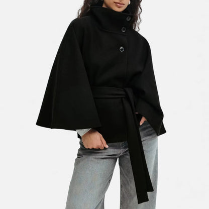 Morani | Women’s Batwing-Sleeve Wool-Touch Trench