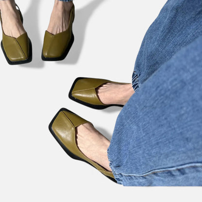 Morani | Women’s Square‑Heel Sling‑Back Pump