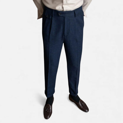 Morani | Men’s Wool Herringbone Trousers
