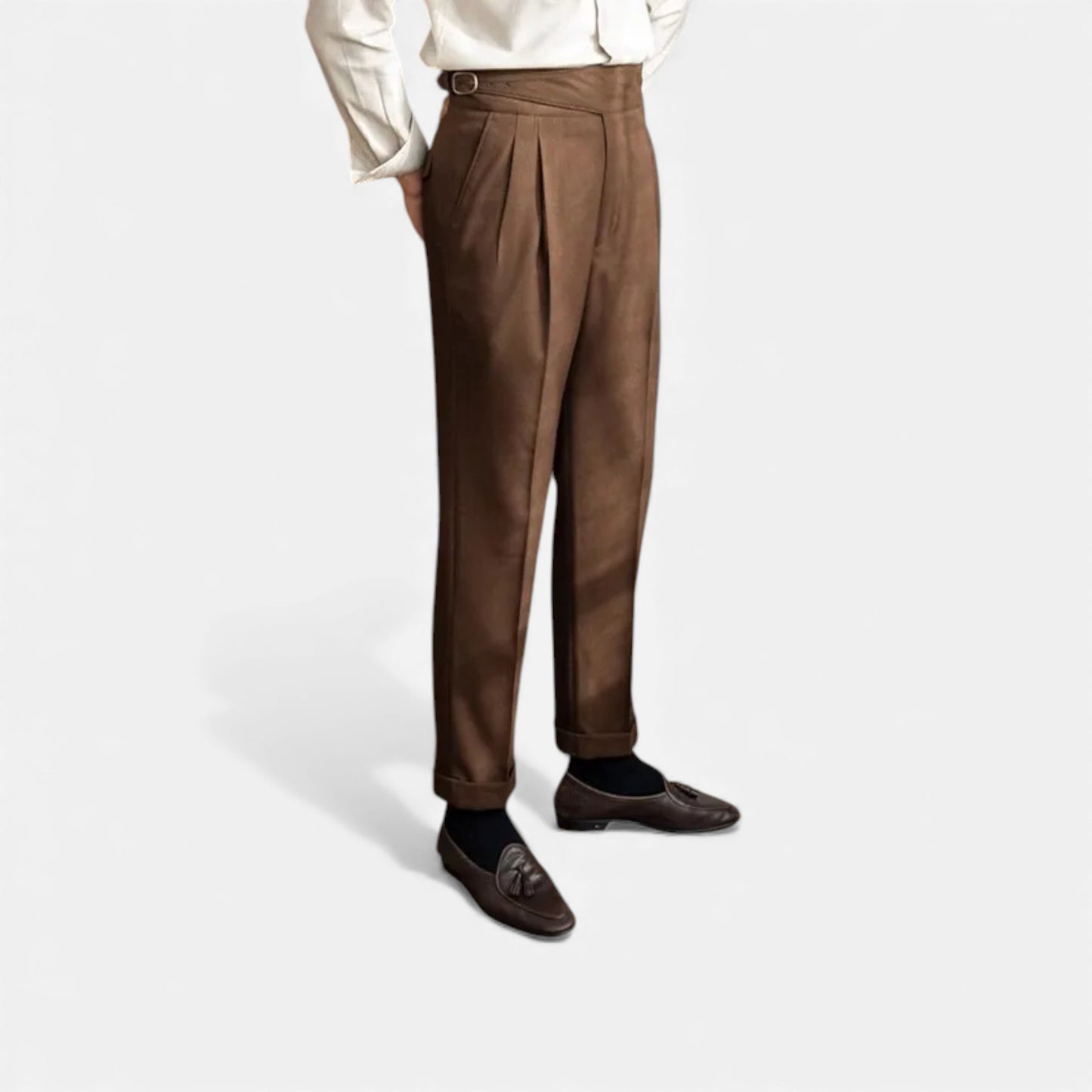 Morani | Women’s Straight‑Leg Wool Blend Trousers