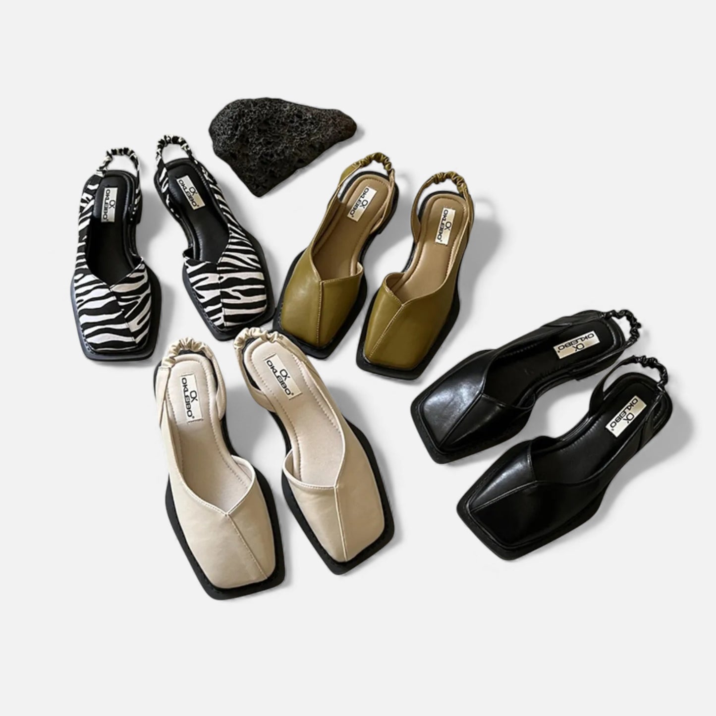 Morani | Women’s Square‑Heel Sling‑Back Pump