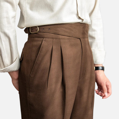 Morani | Women’s Straight‑Leg Wool Blend Trousers